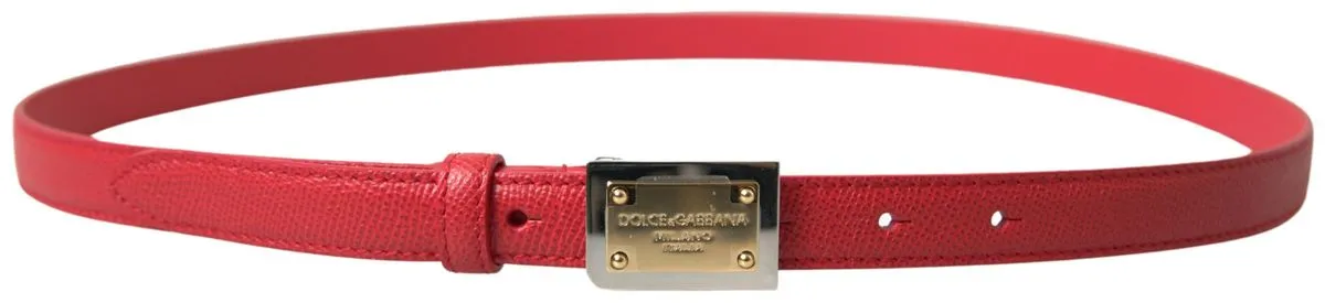 Elegant Red Leather Designer Belt sold by Louxly product image thumbnail 2