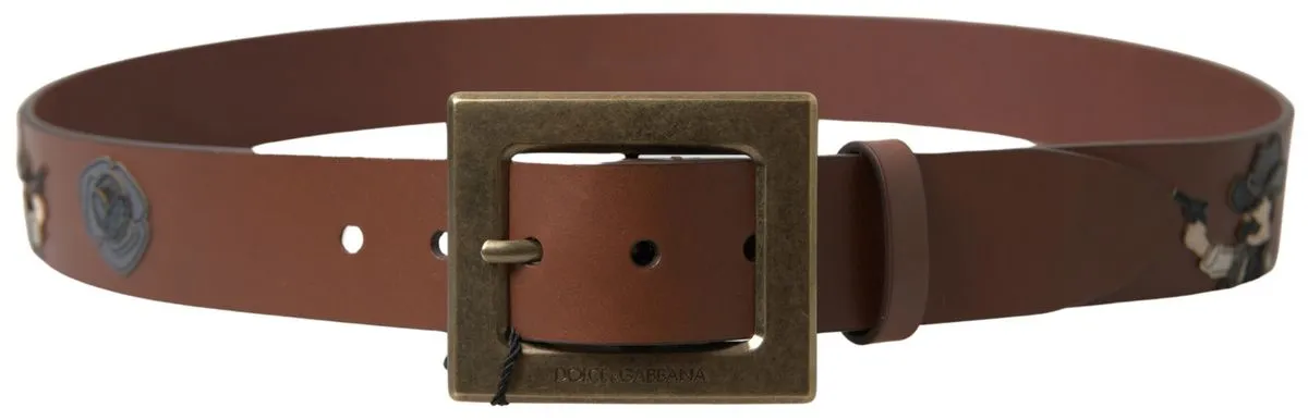 Elegant Leather Belt with Metal Buckle sold by Louxly