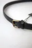 Elegant Black Italian Leather Belt sold by Louxly