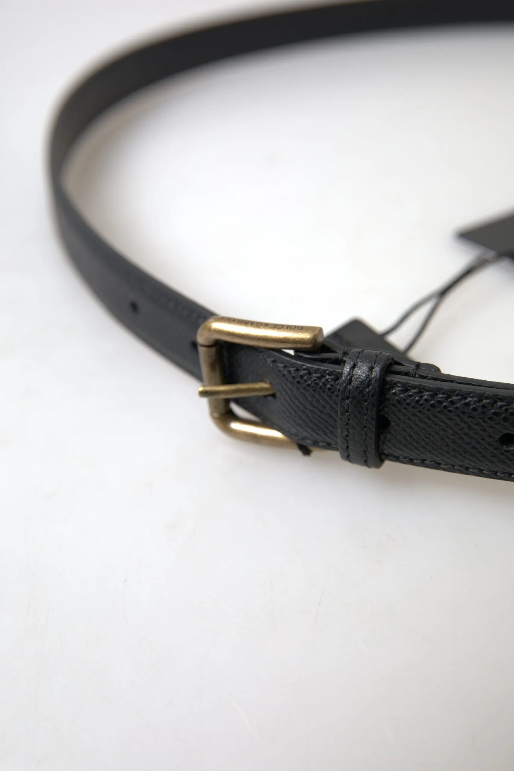 Elegant Black Italian Leather Belt sold by Louxly product image thumbnail 3