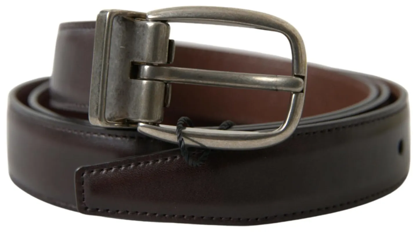 Elegant Leather Belt with Metal Buckle sold by Louxly