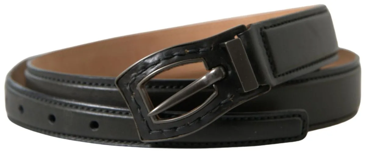 Exquisite Italian Leather Belt with Metal Buckle sold by Louxly