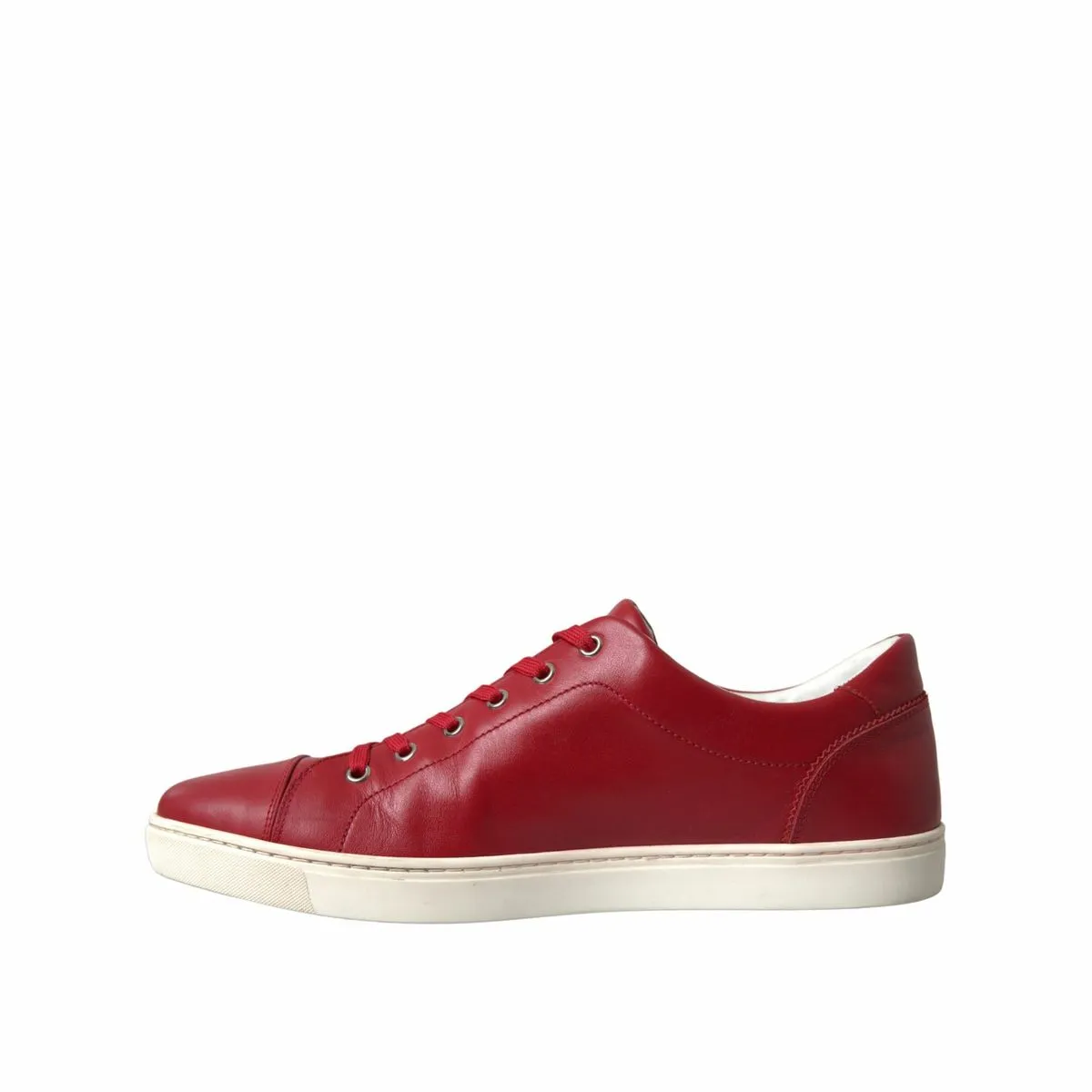 Elegant Red Leather Low Top Sneakers sold by Louxly product image thumbnail 2