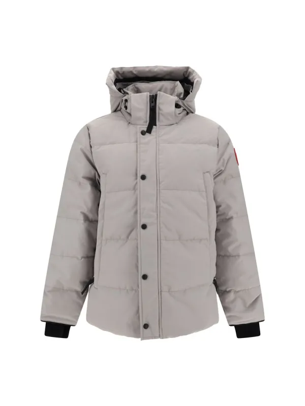 Elegant Limestone Grey Down Jacket sold by Louxly