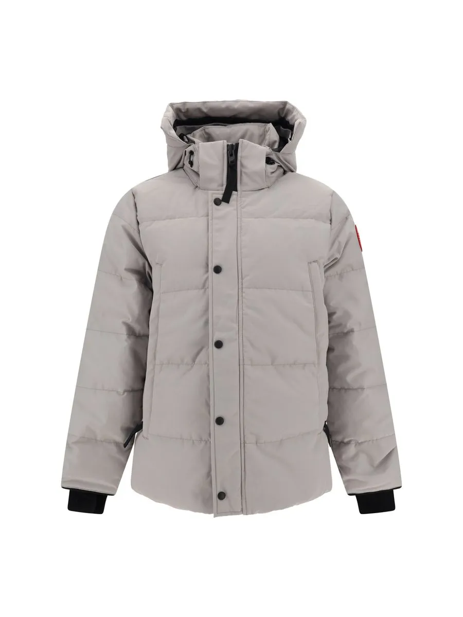 Elegant Limestone Grey Down Jacket sold by Louxly