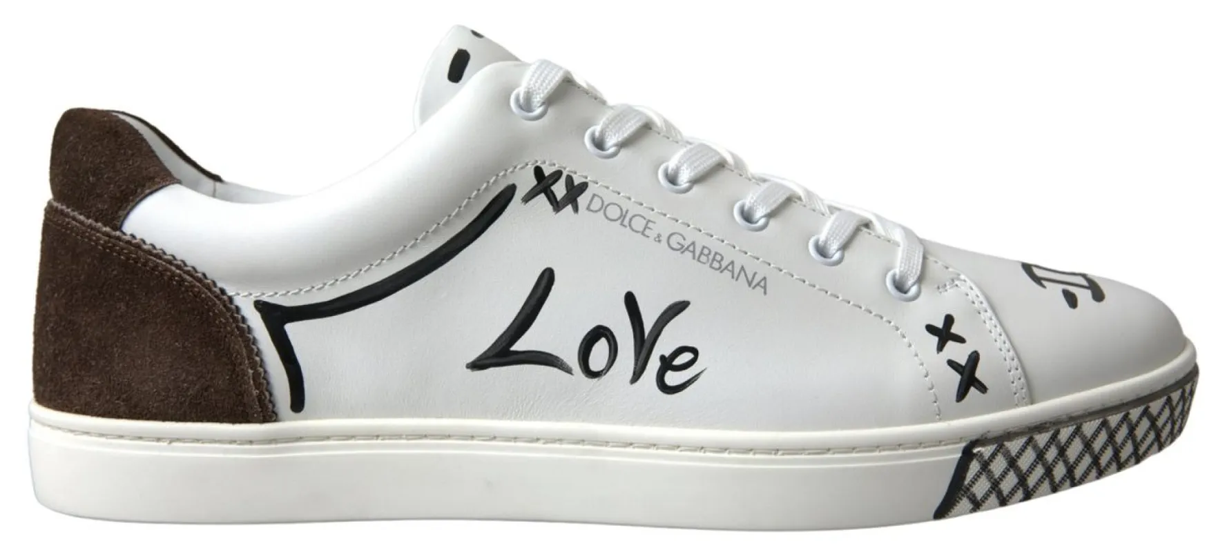 Sleek White Leather Casual Sneakers sold by Louxly