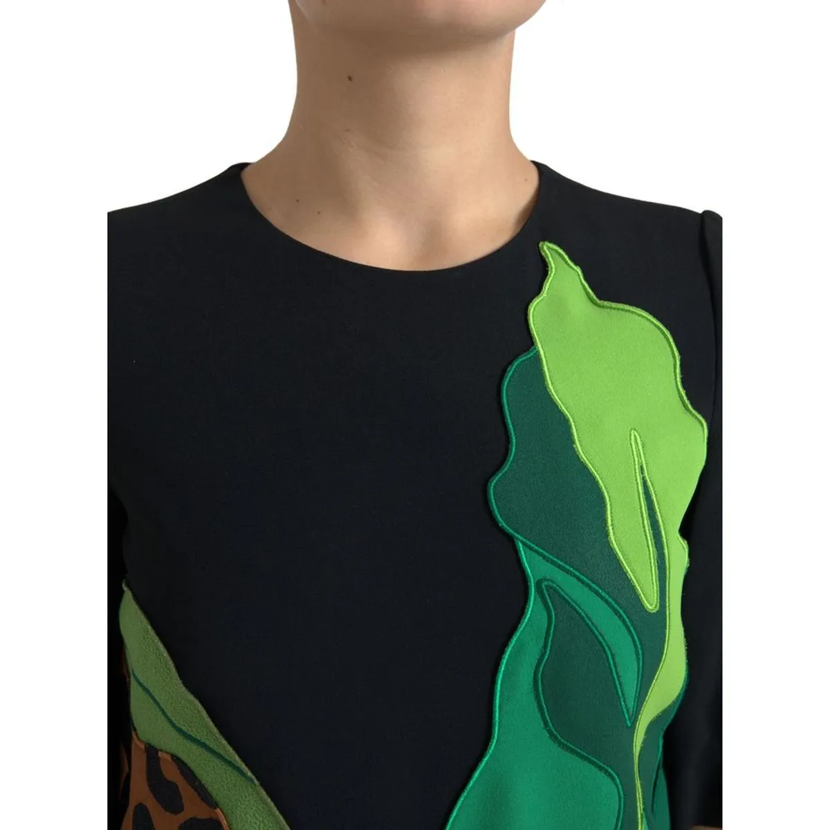 Elegant Jungle Motif Sheath Dress sold by Louxly product image thumbnail 3