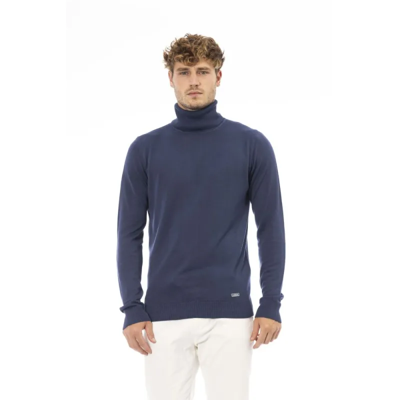 Blue Modal Men Sweater sold by Louxly