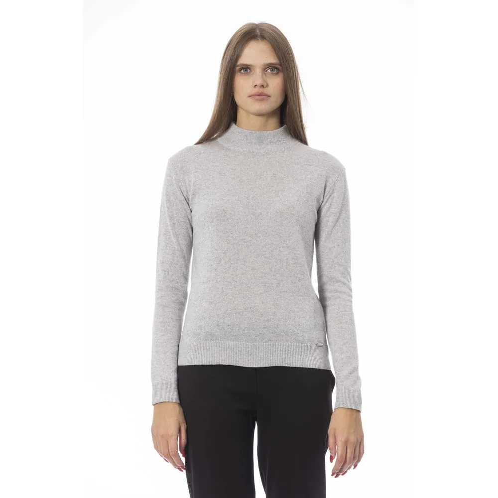Gray Cashmere Women Sweater sold by Louxly