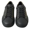 Black Gold Leather Classic Sneakers sold by Louxly