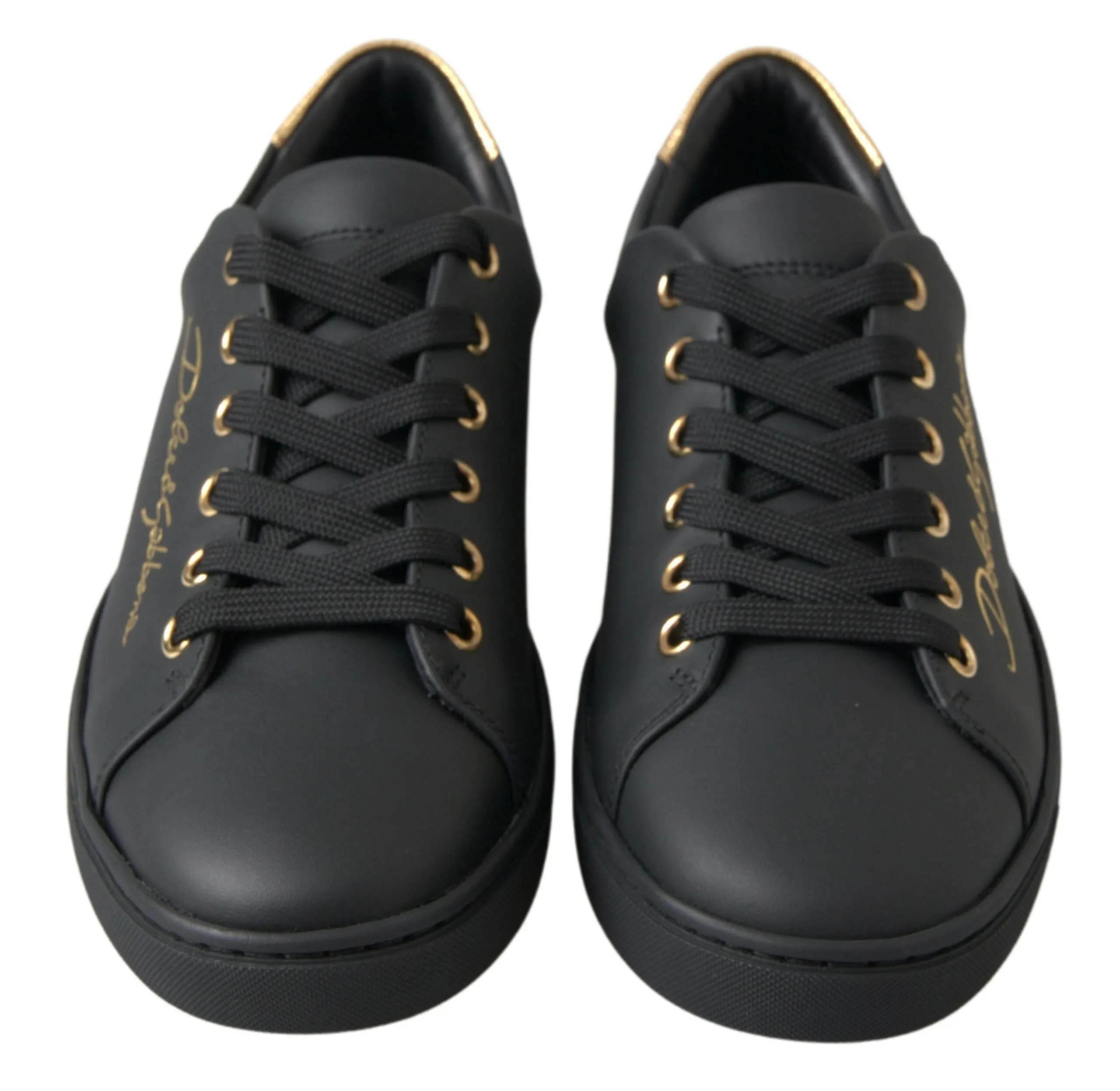 Black Gold Leather Classic Sneakers sold by Louxly product image thumbnail 5