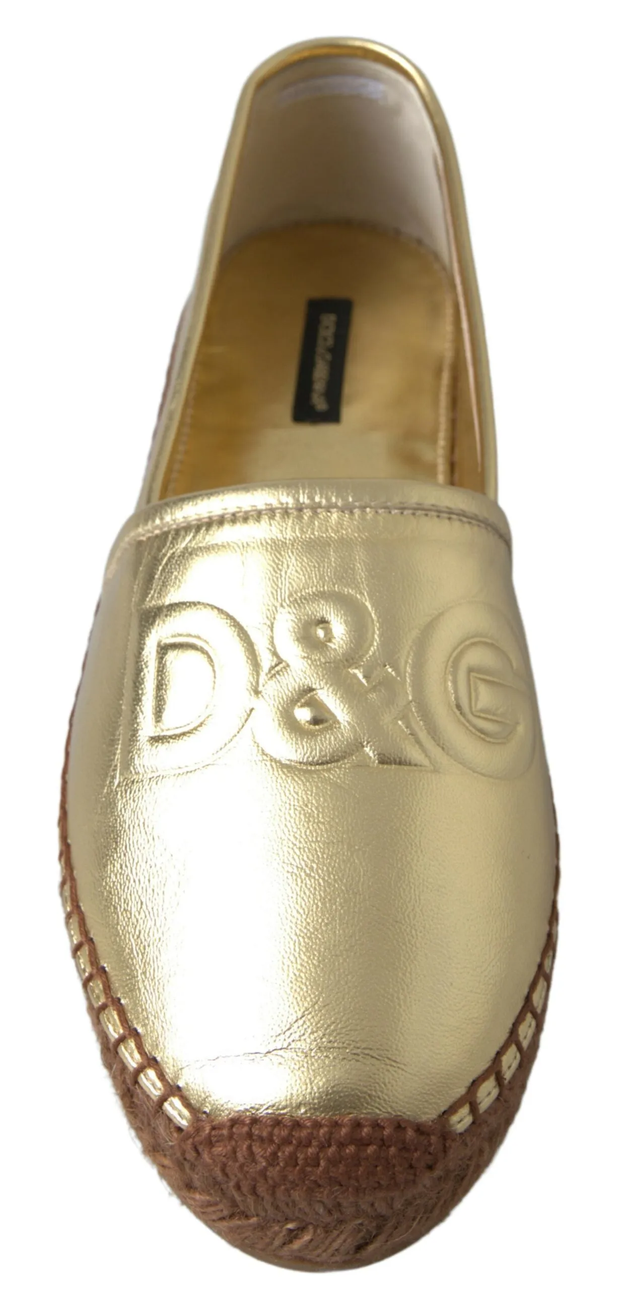 Golden Elegance Leather Espadrilles sold by Louxly product image thumbnail 3