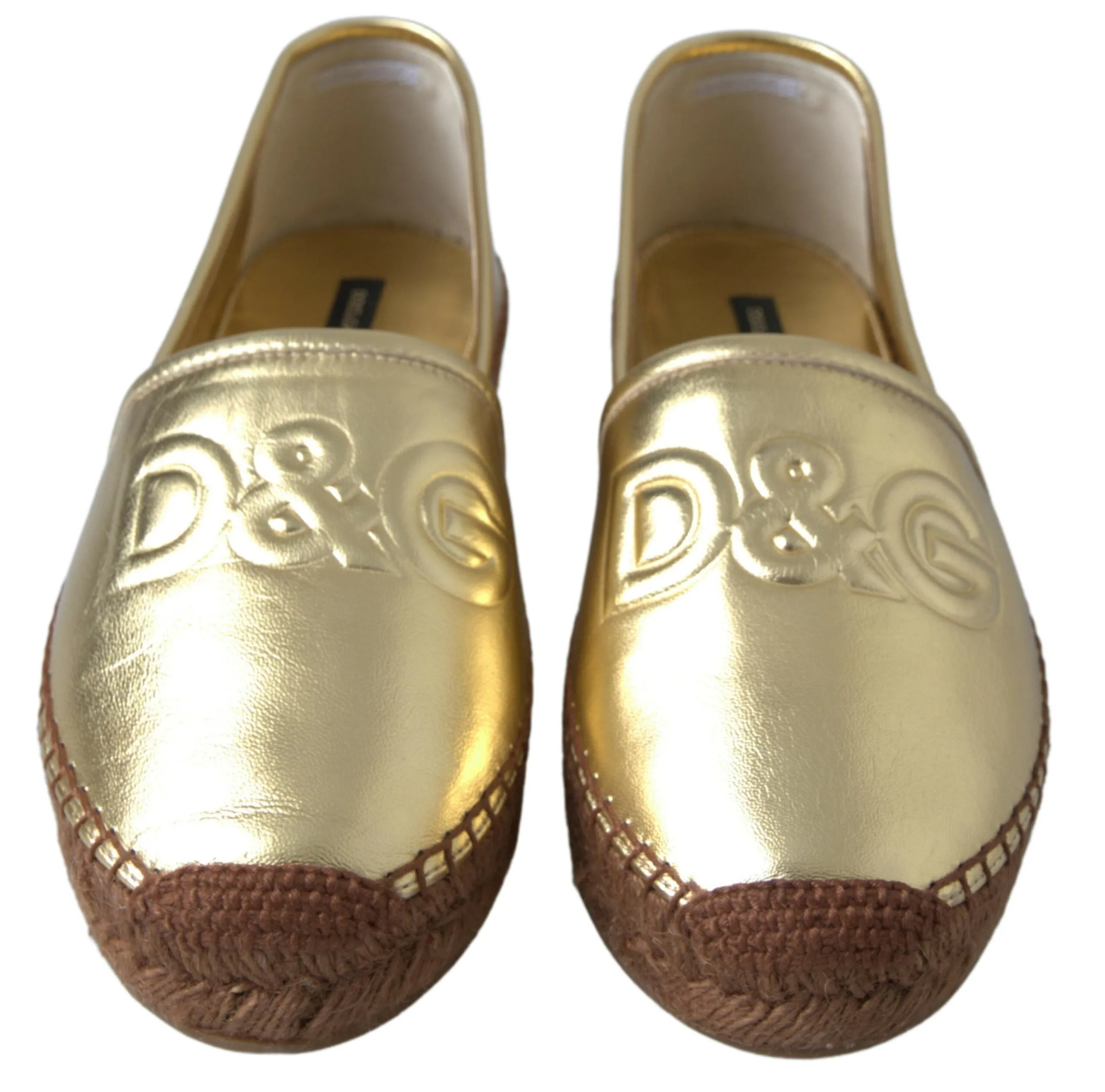 Golden Elegance Leather Espadrilles sold by Louxly product image thumbnail 4