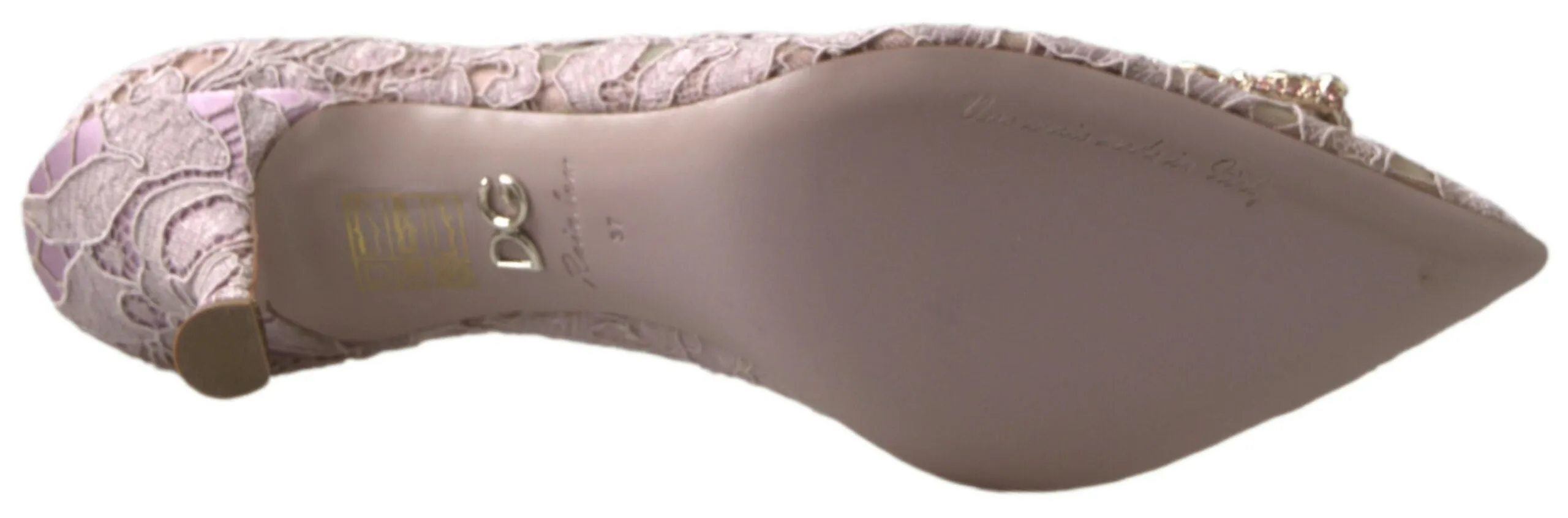 Elegant Pink Crystal Embellished Heels sold by Louxly product image thumbnail 3