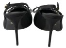 Embellished Black Slingback Heels Pumps sold by Louxly