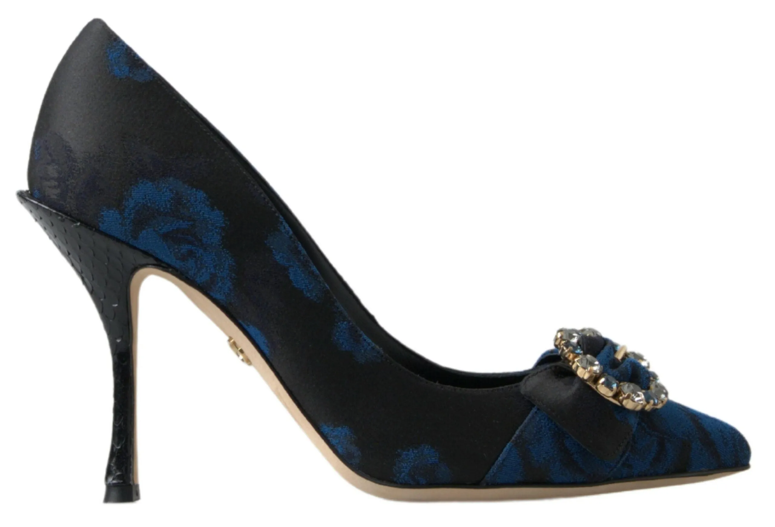 Elegant Blue Crystal Embellished Pumps sold by Louxly