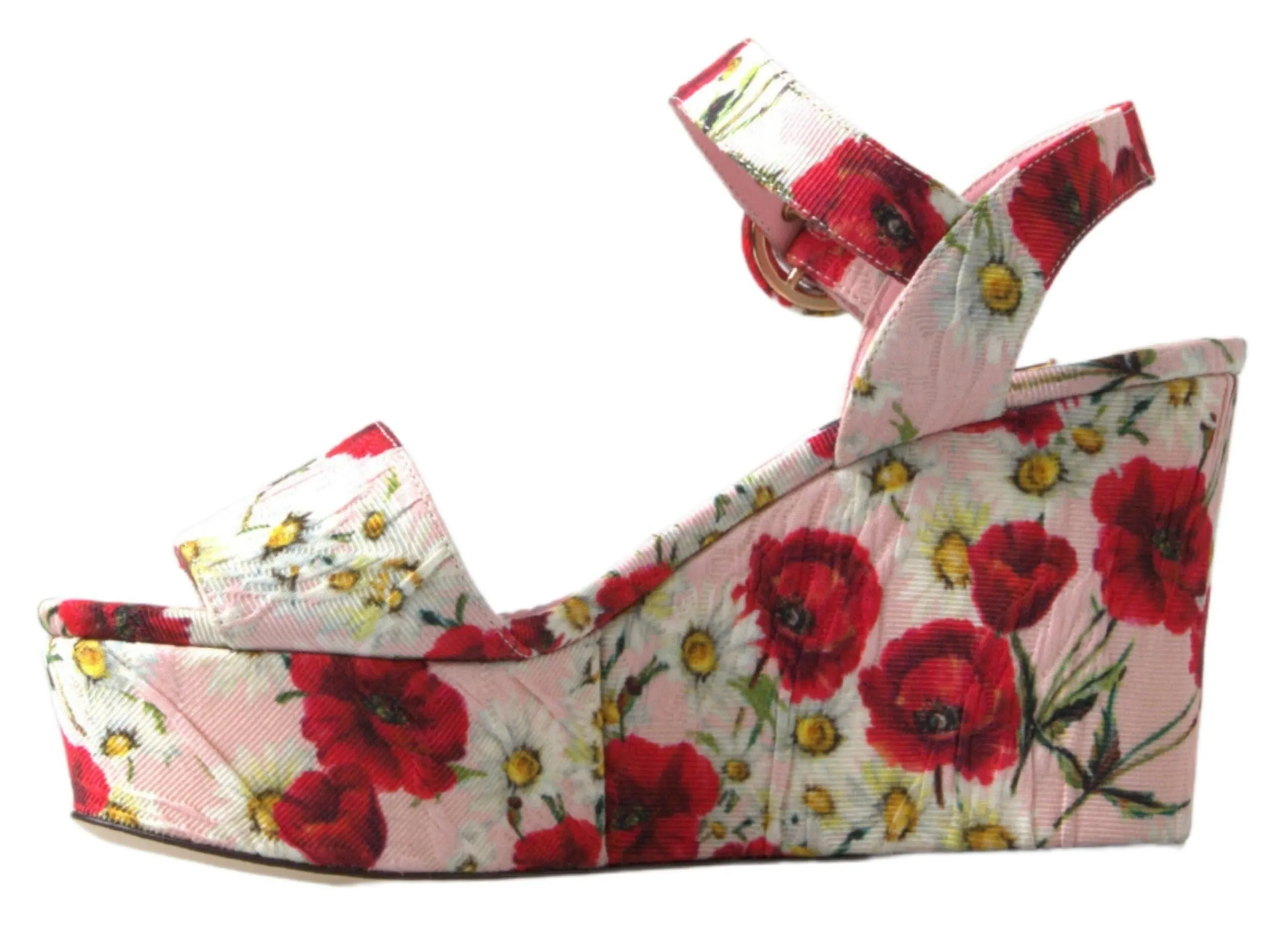 Floral Ankle Strap Wedge Sandals sold by Louxly product image thumbnail 2
