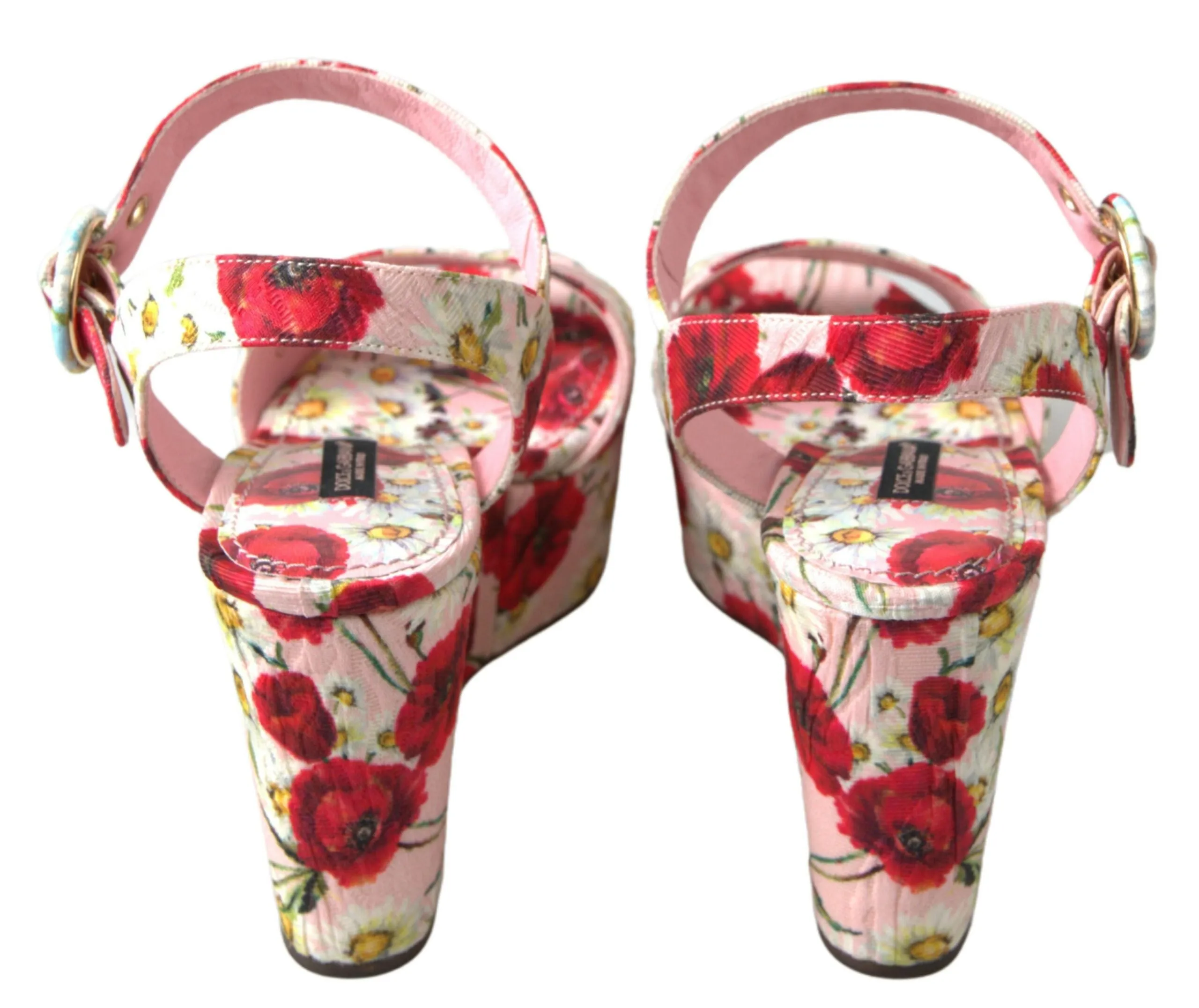 Floral Ankle Strap Wedge Sandals sold by Louxly product image thumbnail 3