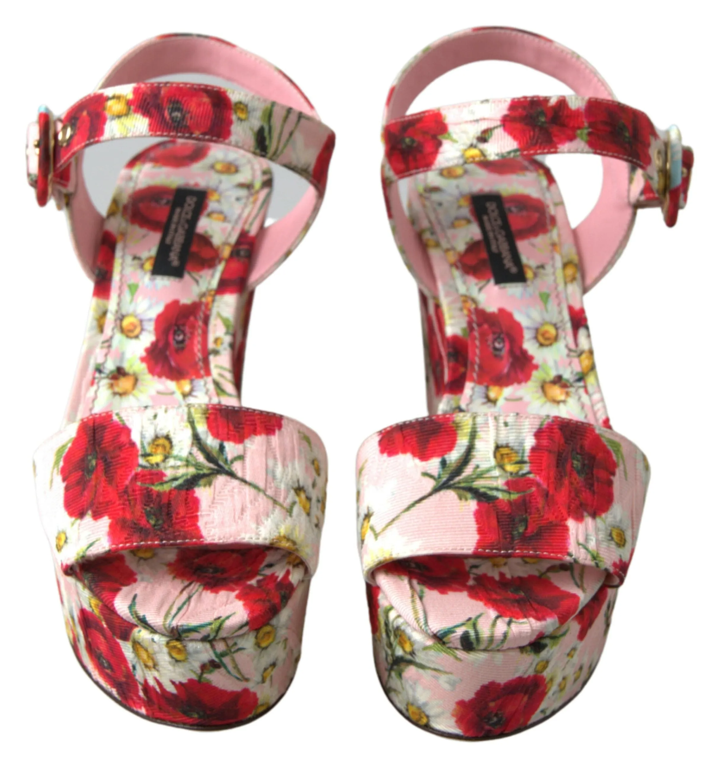 Floral Ankle Strap Wedge Sandals sold by Louxly product image thumbnail 4