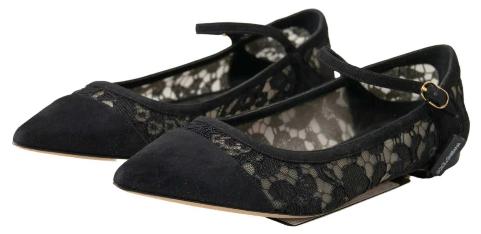 Elegant Black Lace Flats sold by Louxly
