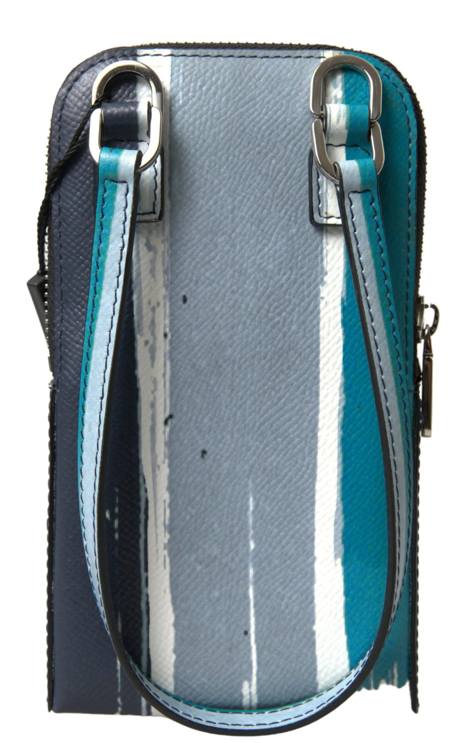 Elegant Leather Crossbody Phone Bag in Blue & White sold by Louxly product image thumbnail 3