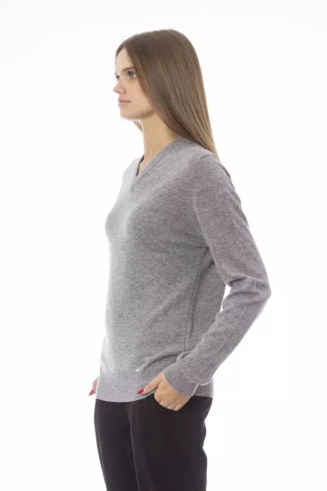 Gray Wool Women Sweater sold by Louxly product image thumbnail 2