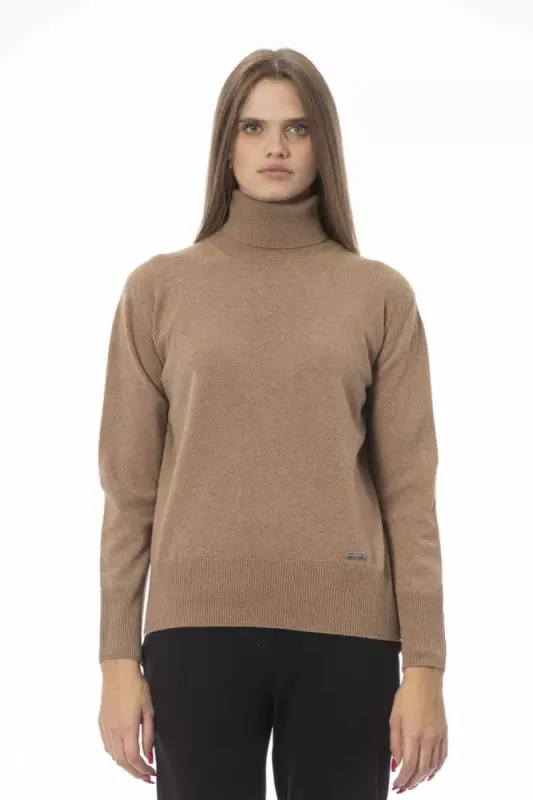 Beige Wool Women Sweater sold by Louxly