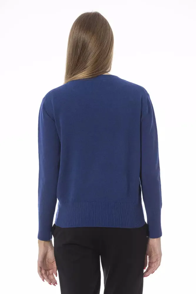 Blue Wool Women Sweater sold by Louxly product image thumbnail 3