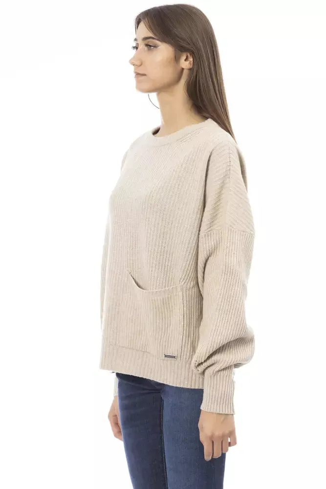 Beige Wool Women Sweater sold by Louxly product image thumbnail 2