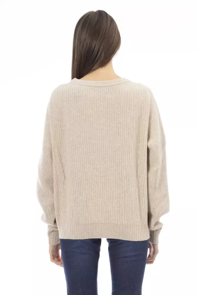 Beige Wool Women Sweater sold by Louxly product image thumbnail 3