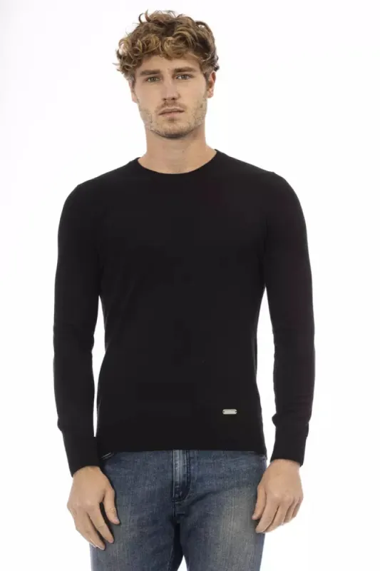 Black Wool Men Sweater sold by Louxly