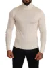 Ivory Cashmere-Silk Blend Turtleneck Sweater sold by Louxly
