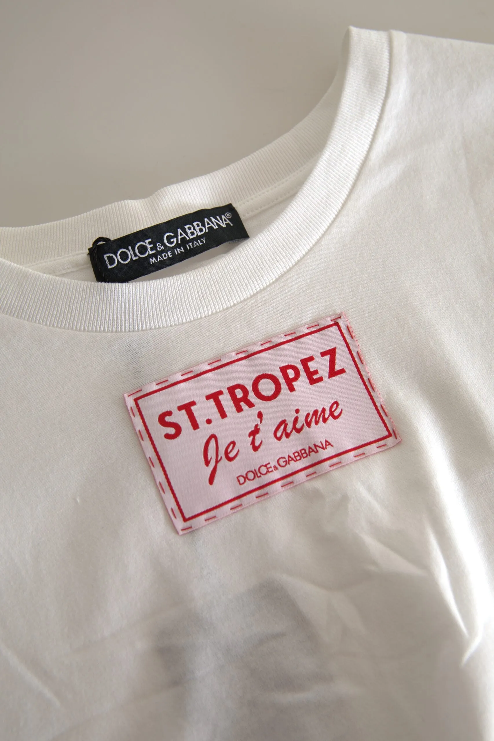 Elegant White Crew Neck Cotton Tank Top sold by Louxly