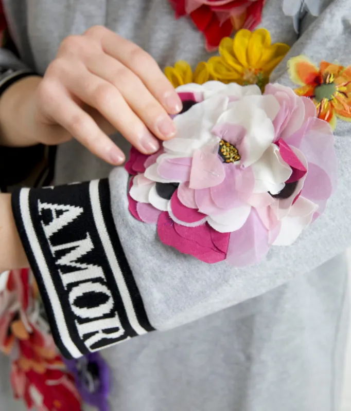 Chic Embellished Crew Neck Pullover Sweater sold by Louxly