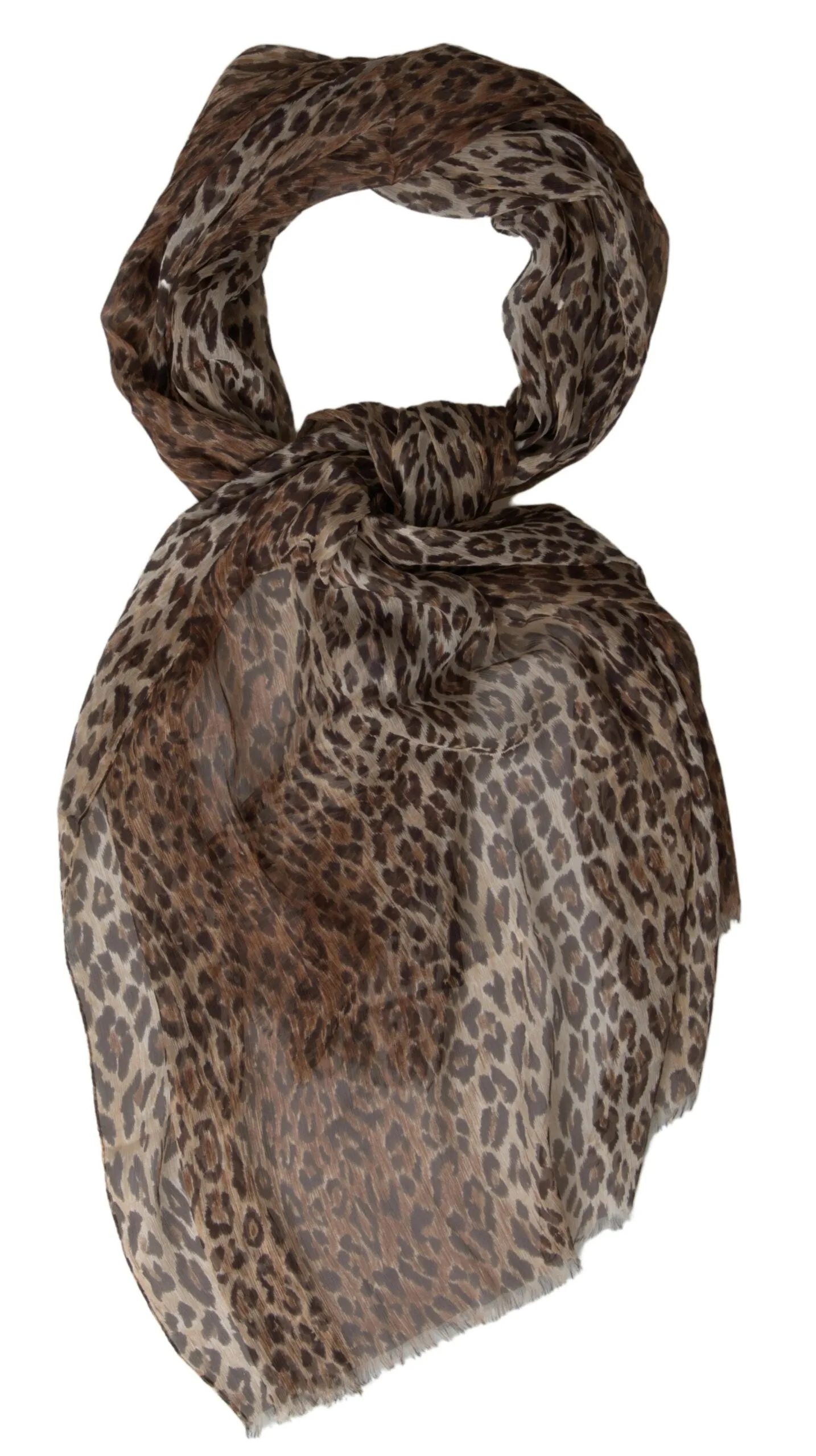 Elegant Silk Neck Wrap Scarf in Luxurious Brown sold by Louxly