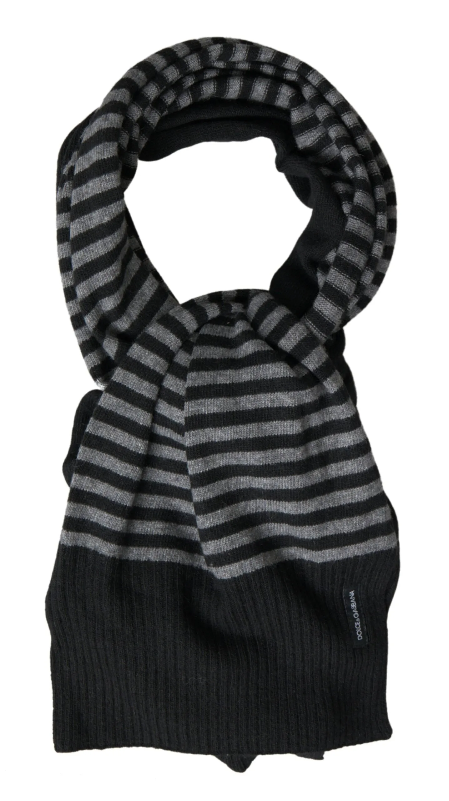 Elegant Striped Wool Blend Men's Scarf sold by Louxly