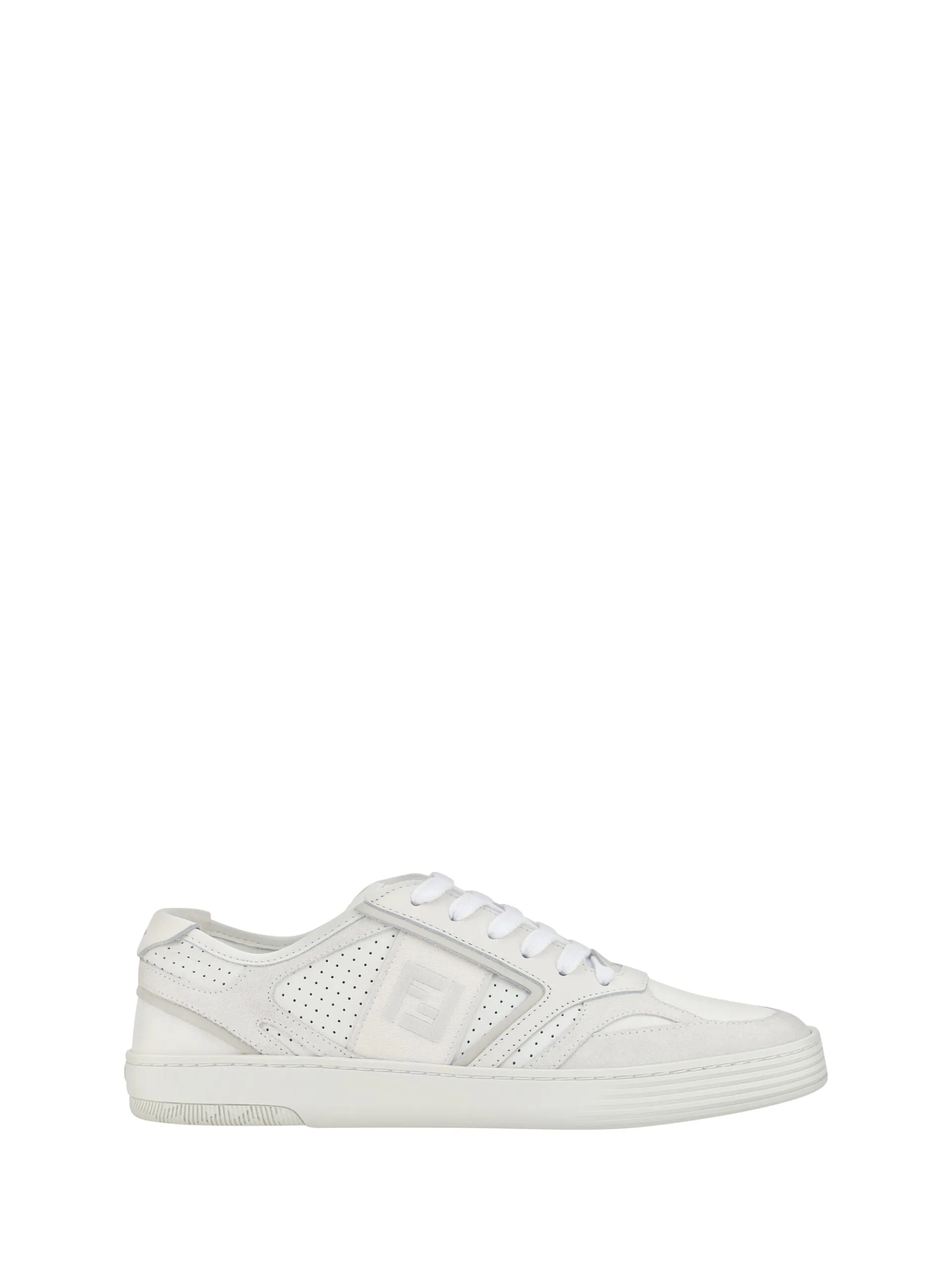 Elegant Low Top Calfskin Sneakers in White sold by Louxly