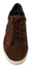 Elegant Leather Casual Sneakers in Brown sold by Louxly