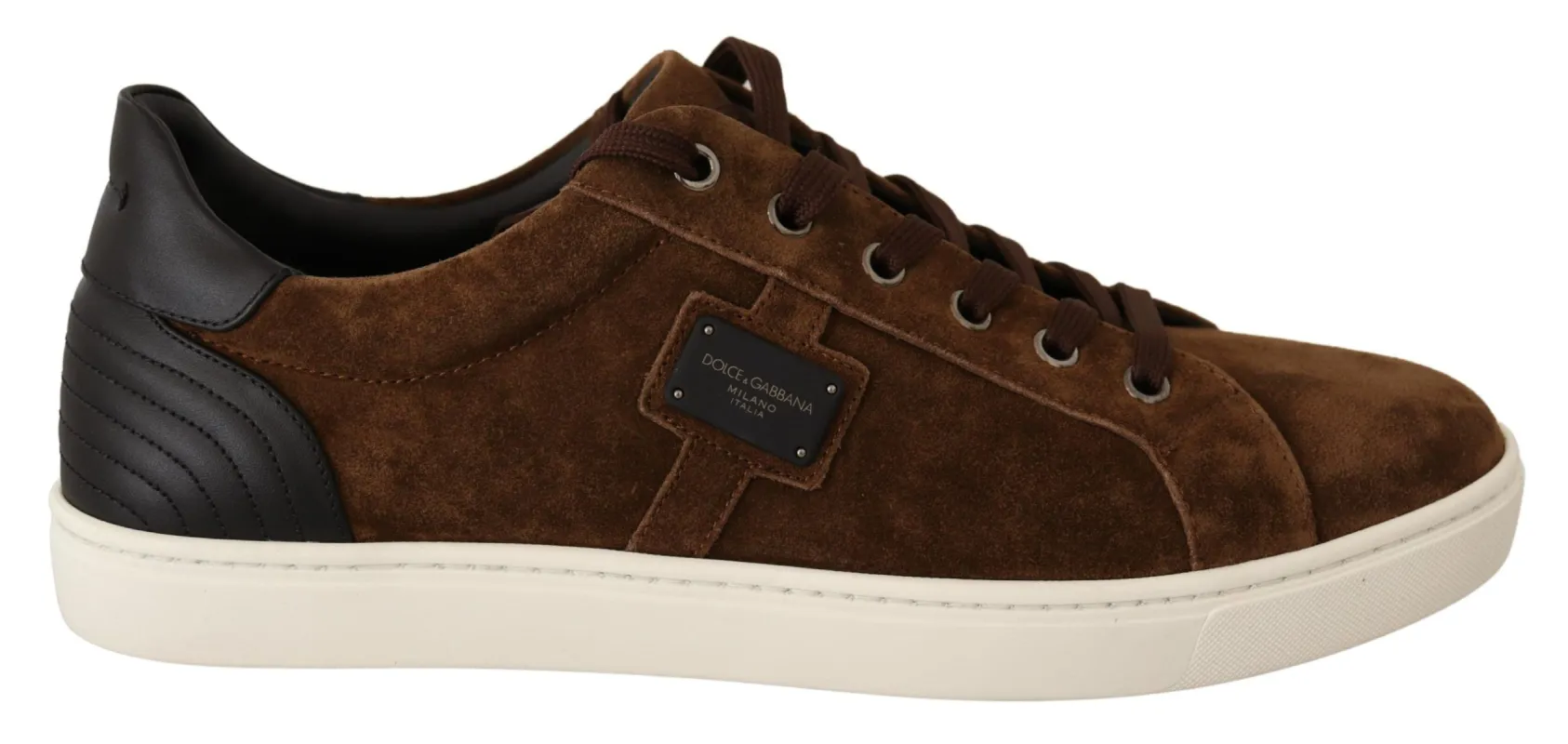 Elegant Leather Casual Sneakers in Brown sold by Louxly