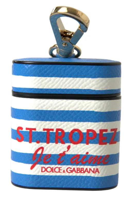 Chic Striped Leather Airpods Case sold by Louxly
