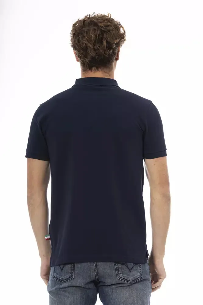Blue Cotton Men Polo sold by Louxly product image thumbnail 3