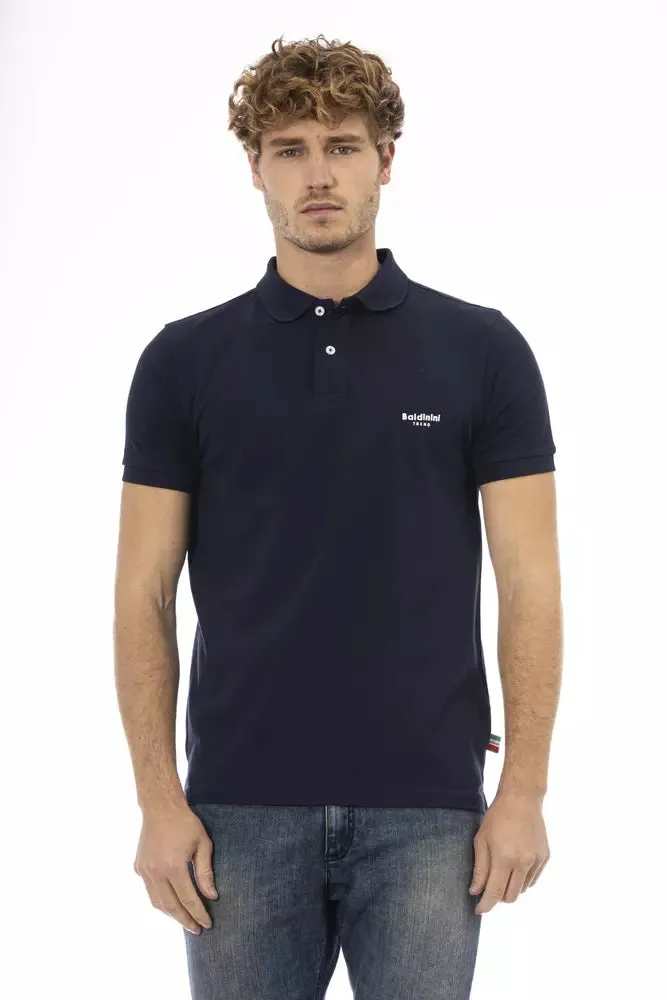 Blue Cotton Men Polo sold by Louxly