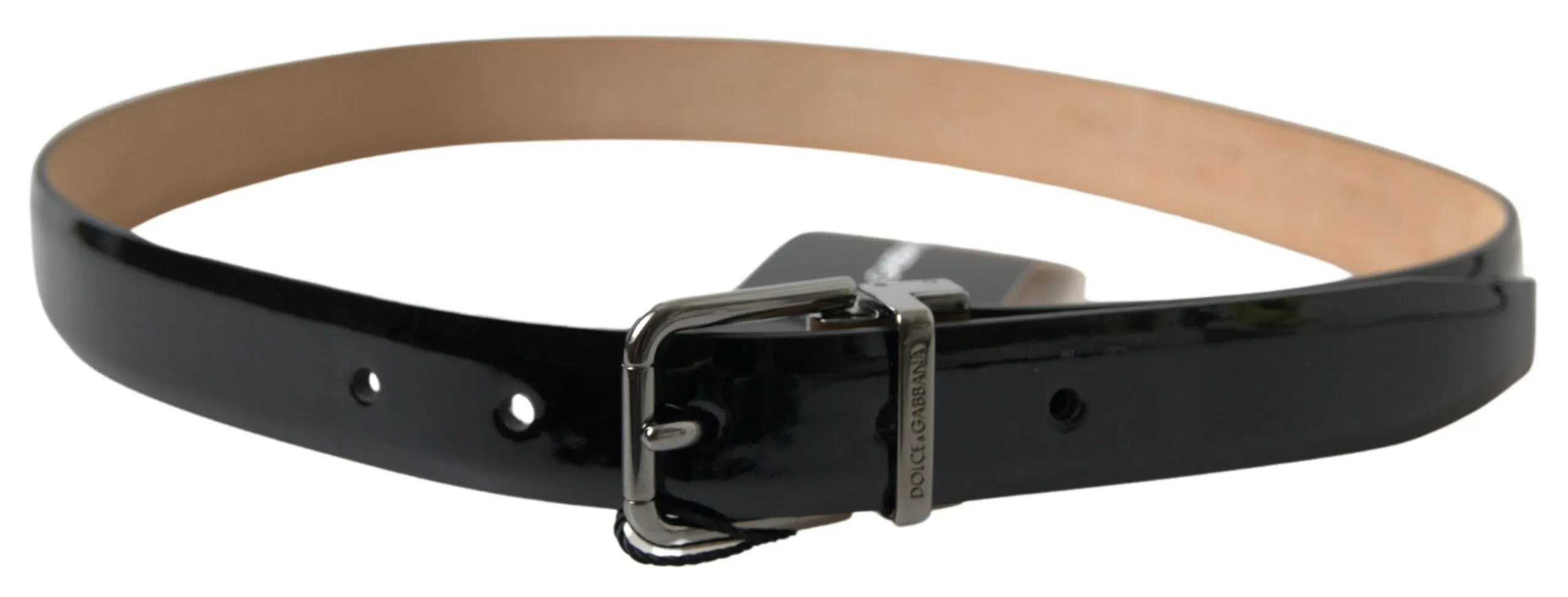 Elegant Black Leather Belt with Metal Buckle sold by Louxly product image thumbnail 3