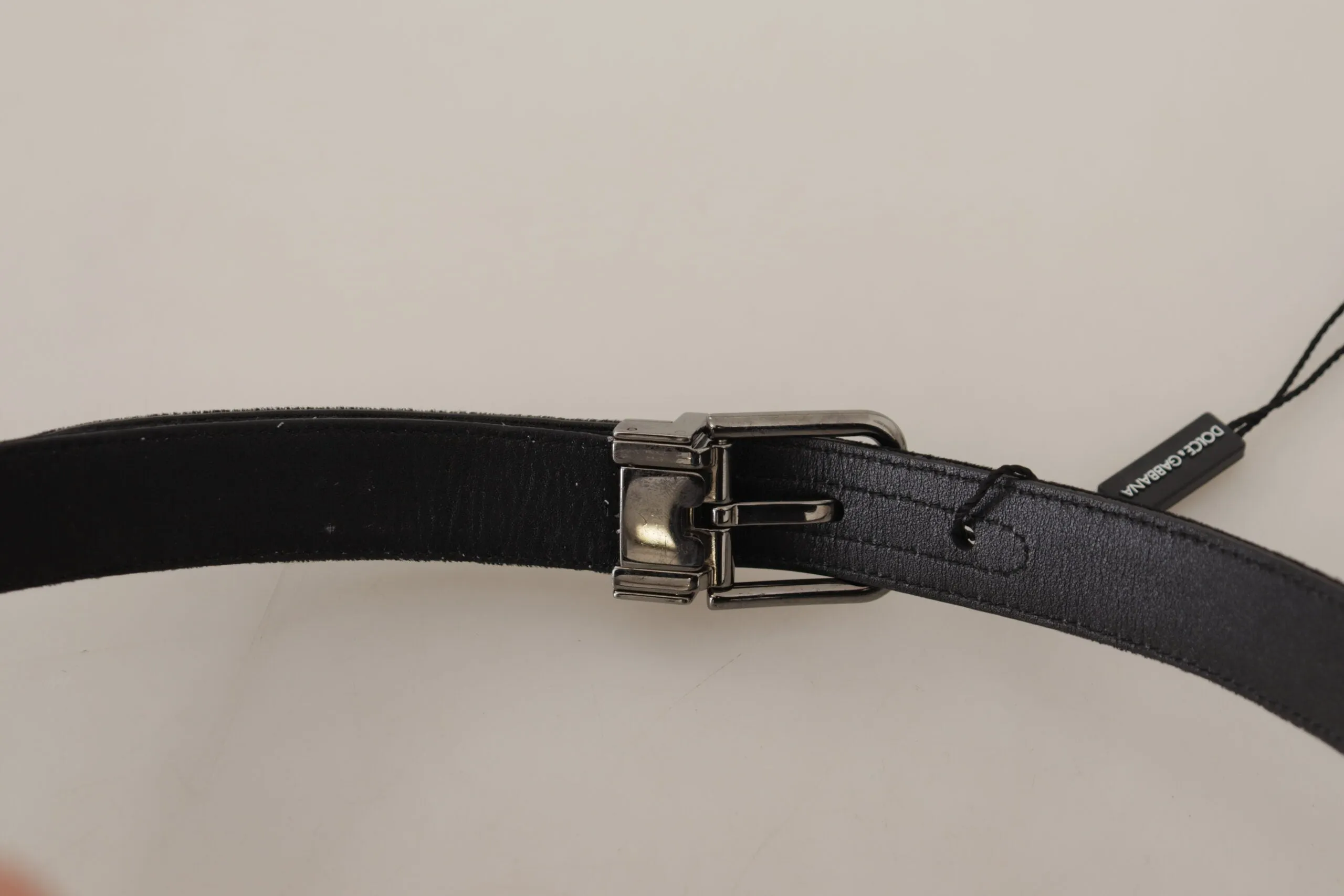 Elegant Black Cotton-Leather D&G Belt sold by Louxly product image thumbnail 4