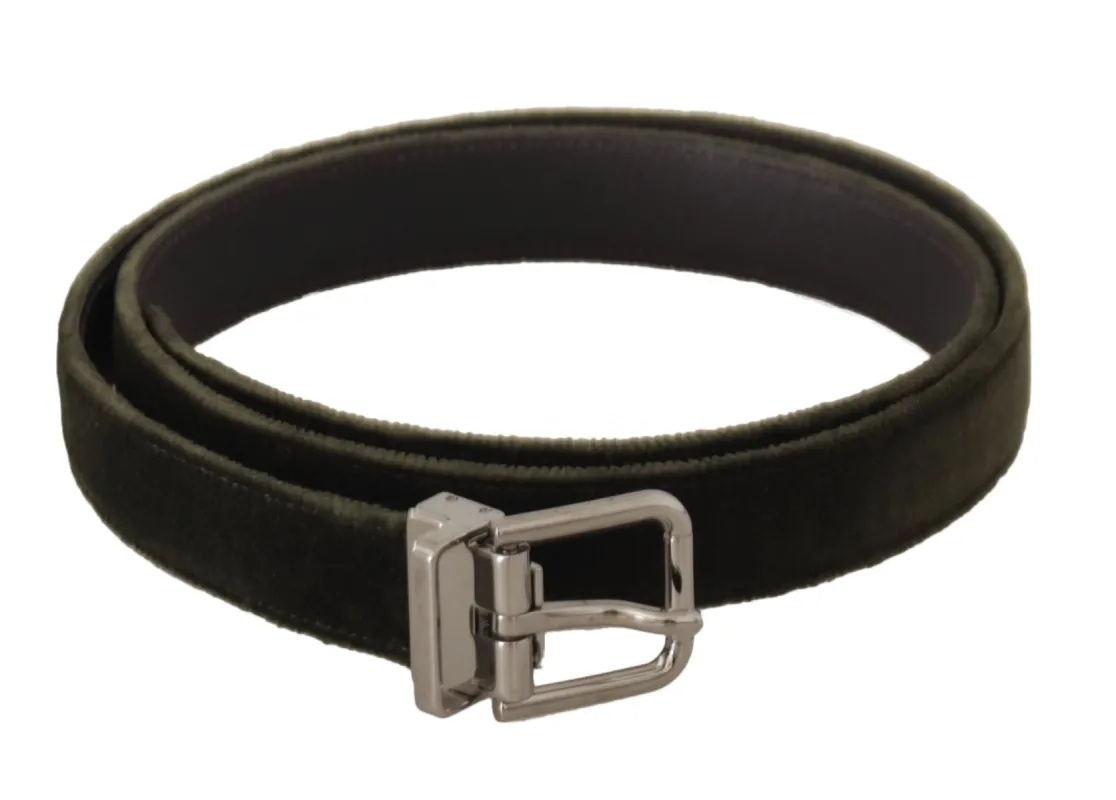 Elegant Velvet Leather Green Belt sold by Louxly