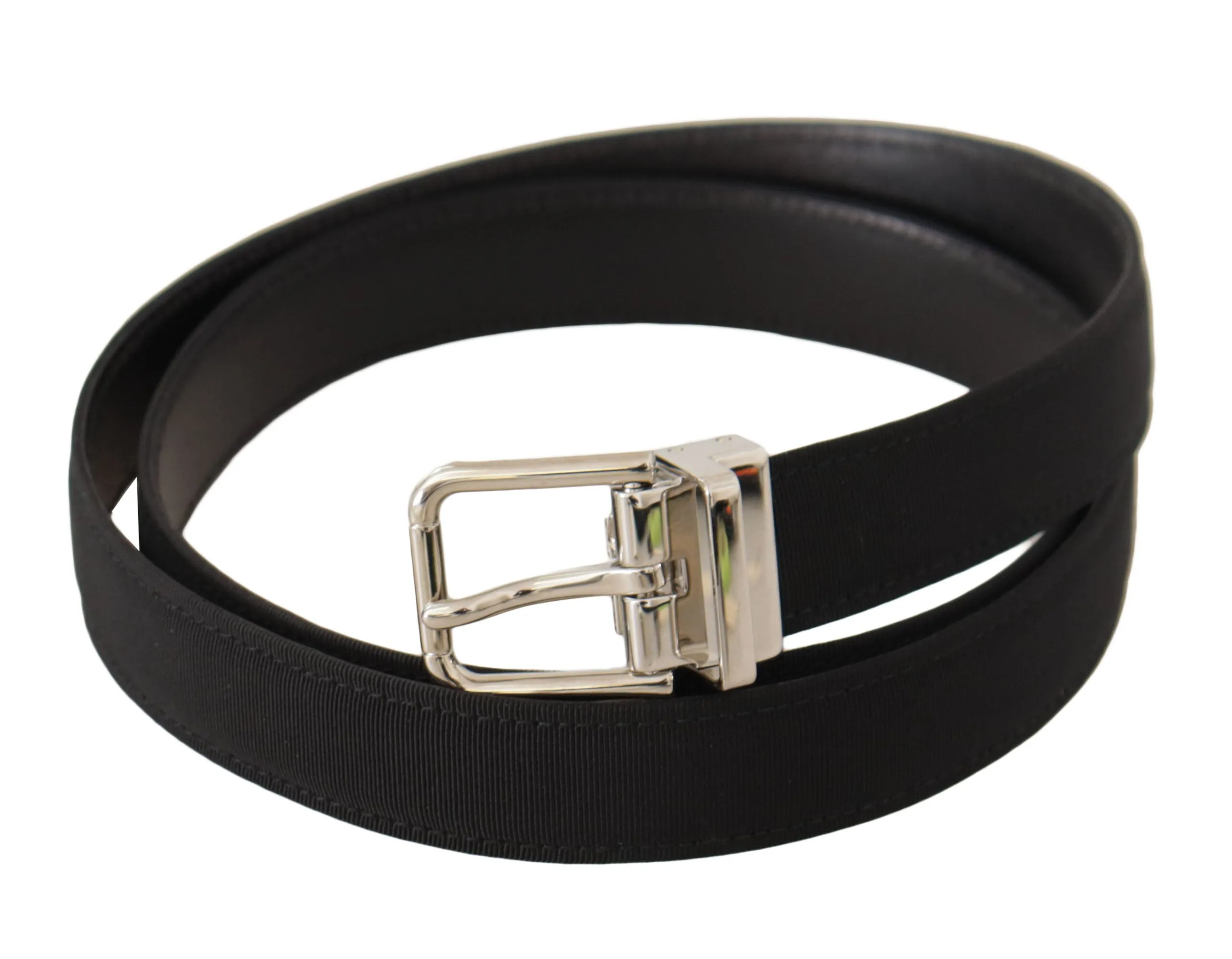 Elegant Black Canvas and Leather Belt sold by Louxly product image thumbnail 3