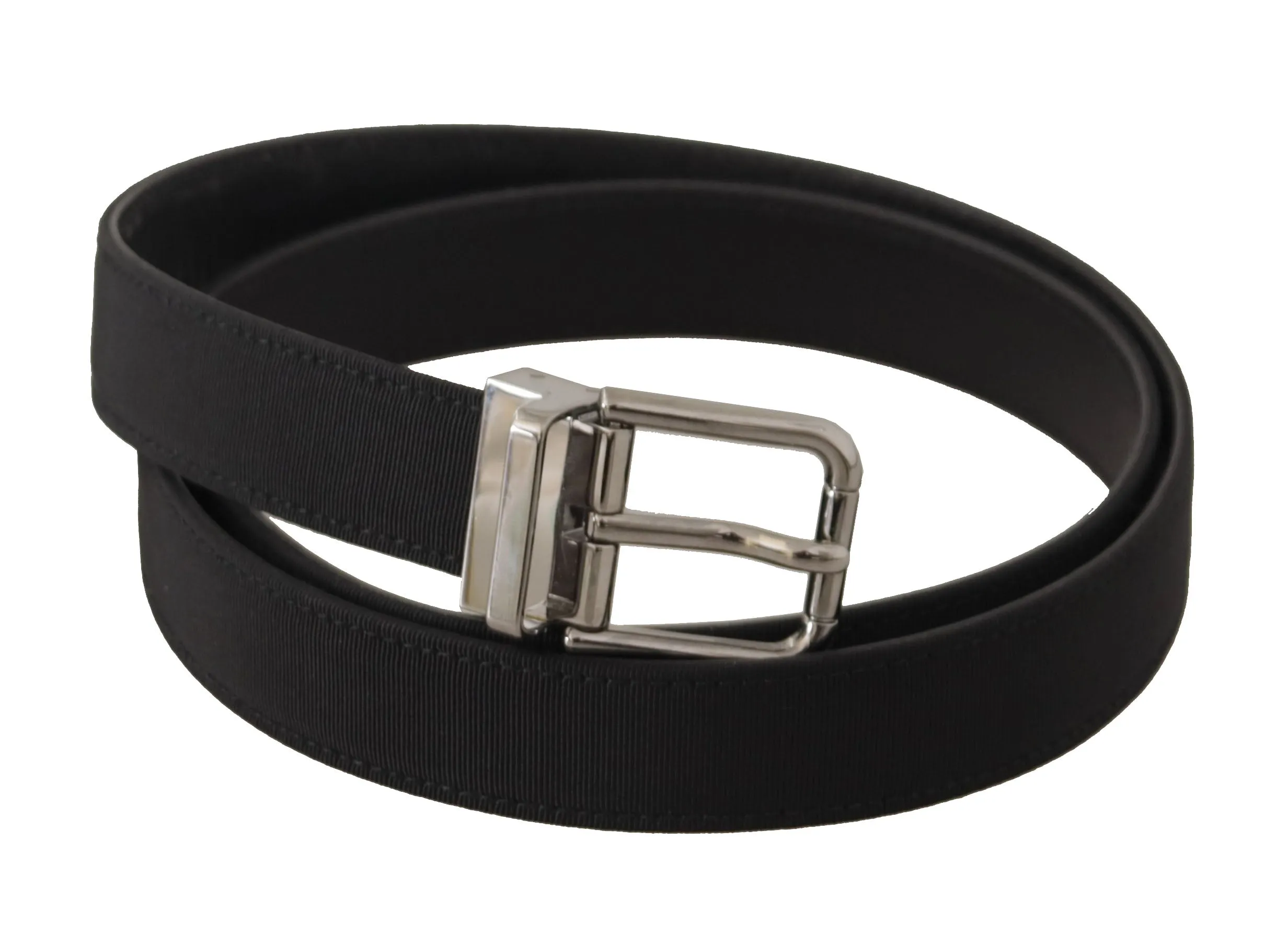 Elegant Black Leather Belt with Metal Buckle sold by Louxly product image thumbnail 2