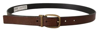 Elegant Leather Belt with Metal Buckle sold by Louxly
