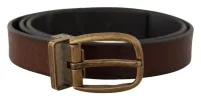 Elegant Leather Belt with Metal Buckle sold by Louxly