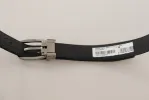 Elegant Black Leather Designer Belt sold by Louxly